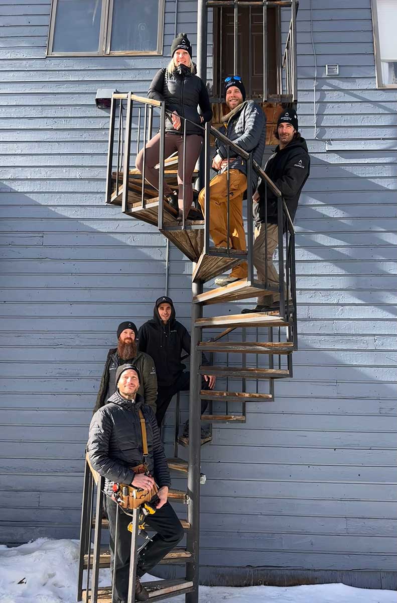 PL-team-stairs Breckenridge Property Management Team